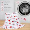 imageASPMIZ Valentines Day Throw Blanket Romantic Heart Love Flannel Blankets Soft Plush Fuzzy Blanket Lightweight Warm Cozy Blanket for Couch Bed Sofa Valentines Home Decorations 50 x 60 Inches