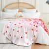 imageASPMIZ Valentines Day Throw Blanket Soft Plush Cozy Blankets Love Heart FallingOff Romantic Blankets Throws Lightweight Warm Fuzzy Blanket for CouchSofa Valentines Decorations 50quot x 60quot