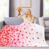 imageASPMIZ Valentines Day Throw Blanket Soft Plush Cozy Blankets Love Heart FallingOff Romantic Blankets Throws Lightweight Warm Fuzzy Blanket for CouchSofa Valentines Decorations 50quot x 60quot