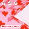 imageASPMIZ Valentines Day Throw Blanket Soft Plush Cozy Blankets Love Heart FallingOff Romantic Blankets Throws Lightweight Warm Fuzzy Blanket for CouchSofa Valentines Decorations 50quot x 60quot