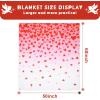 imageASPMIZ Valentines Day Throw Blanket Soft Plush Cozy Blankets Love Heart FallingOff Romantic Blankets Throws Lightweight Warm Fuzzy Blanket for CouchSofa Valentines Decorations 50quot x 60quot