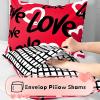 imageASPMIZ Valentines Duvet Cover Queen Size 3 Pieces Love Hearts Duvet Cover Set with Zipper Closure Checkered Red Comforter Cover Set 1 Duvet Cover 90 x 90 inches and 2 Pillow ShamsRed