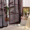 imageASPMIZ Valentines Sheer Curtains 84 Inch Length Red Heart Foil Print Curtains Black Valentines Curtains for Living Room Love Hearts Window Curtains Rod Pocket 52quot W x 84quot L