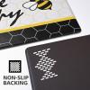imageASPMIZ Yellow Bee Kitchen Mat Anti Fatigue Bee Happy Kitchen Rugs Sets of 2 Memory Foam Kitchen Mats for Floor Non Skid Kitchen Floor Comfort Mats for SinkHomeOffice 18 x 4818 x 30