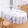 imageFloral Tablecloth Rectangle Watercolor Wildflower Table Cloth Spring Summer Waterproof Polyester Fabric Wrinkle Free Tablecloths for Outdoor Picnic Camping Kitchen Dining Room 60x84 InchBlue and White