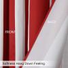 imageStriped Window Curtains Black and White Vertical Stripe Curtain Panel Window Drapes with Grommets for Bedroom Living Room Decor Set of 2 Panels 52 x 84 Inch LengthRed and White