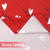 imageValentines Day Tablecloth Square 55 x 55 Inch Red Love Heart Table Cloth Waterproof Spill Proof Wrinkle Resistant Table Cover for Anniversary Wedding Party Holiday Kitchen Dining Room Decoration120 x 60 Rectangular