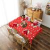 imageValentines Day Tablecloth Square 55 x 55 Inch Red Love Heart Table Cloth Waterproof Spill Proof Wrinkle Resistant Table Cover for Anniversary Wedding Party Holiday Kitchen Dining Room Decoration120 x 60 Rectangular