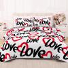 imageASPMIZ 3 Pieces Valentines Day Quilt King Size Valentines Day Quilt Sets with 2 Pillow Shams Reversible Love Heart King Quilt Bedding Set Soft Lightweight White Bedspread Coverlet 106quotx96quot