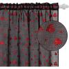 imageASPMIZ Valentines Day Sheer Curtains for Living Room Shining Red Love Heart Curtains 84 Inch Length 2 Panels Set Romantic Black Sheer Curtain for Bedroom Dining Room Rod Pocket 52quot W x 84quot L