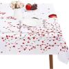 imageSunm Boutique Valentines Day Table Cloth Love Tree and Heart Tablecloth Waterproof Machine Washable Tablecloth for Valentines Wedding Decoration 60 x 84 Inch