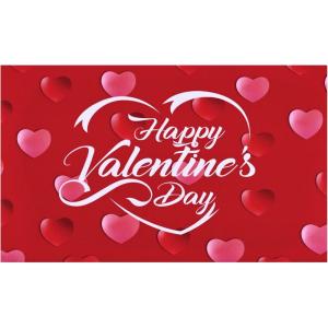 imageASPMIZ Valentines Day Door Mat Outdoor Romantic Red Heart Doormat Non Slip Decorative Love Area Rug Entrance Mat Indoor Outdoor Floor Mat for Entryway Patio Valentines Home Decors 17 x 30 Inches