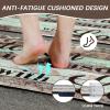 imageFarmhouse Kitchen Rugs Sets of 2 Personalized Kitchen Mats Cushioned Anti Fatigue Wooden Kitchen Rugs Non Slip Washable Teal Kitchen Floor Mats for in Front of Sink 17 x 47  17 x 3048 x 18  30 x 18