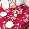 imageValentines Day Tablecloth Rectangle 60x84 Inch Buffalo Plaid Love Heart Table Cloth Red Heart Tablecloths Waterproof Spillproof Tablecloth for Valentines Day Wedding Dinner Party Decoration