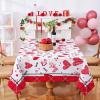 imageValentines Day Tablecloth Rectangle 60x84 Inch Red Love Heart Romantic Table Cloth Buffalo Plaid Tablecloths Waterproof Spillproof Tablecloth for Valentines Day Wedding Dinner Party Decoration