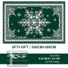 imageASPMIZ Christmas Area Rug 3x5 Snowflake Entryway Rug Non Slip Washable Rugs Low Pile Floor Mat Soft Faux Wool Rugs for Living Room Bedroom Kitchen Holiday Christmas Decorations RedGreen