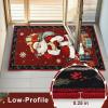 imageASPMIZ Christmas Area Rug 5x7 Santa Claus Living Room Rug Washable Rugs Non Slip for Bedroom Low Pile Faux Wool Soft Rugs for Dining Room Home Office Holiday Christmas Decorations RedRed