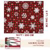 imageASPMIZ Christmas Area Rug 5x7 Snowflake Rugs for Living Room Red Buffalo Plaid Rugs for Bedroom Washable Rug Non Slip Low Pile Carpet for Dinning Room Nursery Checkered Christmas Decoration RedRed and Green