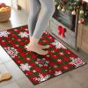 imageASPMIZ Christmas Area Rug 5x7 Snowflake Rugs for Living Room Red Buffalo Plaid Rugs for Bedroom Washable Rug Non Slip Low Pile Carpet for Dinning Room Nursery Checkered Christmas Decoration RedRed and Green