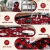 imageASPMIZ Christmas Area Rug 5x7 Snowflake Rugs for Living Room Red Buffalo Plaid Rugs for Bedroom Washable Rug Non Slip Low Pile Carpet for Dinning Room Nursery Checkered Christmas Decoration RedRed