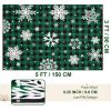 imageASPMIZ Christmas Area Rug 5x7 Snowflake Rugs for Living Room Red Buffalo Plaid Rugs for Bedroom Washable Rug Non Slip Low Pile Carpet for Dinning Room Nursery Checkered Christmas Decoration RedGreen