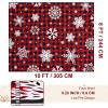 imageASPMIZ Christmas Area Rug 5x7 Snowflake Rugs for Living Room Red Buffalo Plaid Rugs for Bedroom Washable Rug Non Slip Low Pile Carpet for Dinning Room Nursery Checkered Christmas Decoration RedRed