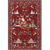 imageASPMIZ Christmas Santa Claus Area Rug 3x5 Washable Non Slip Red Living Room Rugs Low Pile Soft Faux Wool Large Entryway Rug Indoor Winter Floor Carpet for Bedroom Dining Room Christmas DecorationsRed