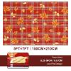 imageASPMIZ Fall Area Rugs 3x5 Plaid Living Room Rug Maple Leaves Washable Rug Orange Bedroom Rugs for Living Room Soft Faux Wool Throw Carpet fpr Entryway Office Nursery RedPlaid Maple Leaf  Red