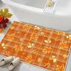 imageASPMIZ Fall Area Rugs 3x5 Plaid Living Room Rug Maple Leaves Washable Rug Orange Bedroom Rugs for Living Room Soft Faux Wool Throw Carpet fpr Entryway Office Nursery RedPlaid Maple Leaf  Orange