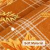 imageASPMIZ Fall Area Rugs 3x5 Plaid Living Room Rug Maple Leaves Washable Rug Orange Bedroom Rugs for Living Room Soft Faux Wool Throw Carpet fpr Entryway Office Nursery RedPlaid Maple Leaf  Orange