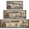 imageASPMIZ Farmhouse Kitchen Mat 3 Piece Cushioned AntiFatigue Kitchen Rugs Non Slip Memory Foam Kitchen Mats and Rugs Waterproof Kitchen Floor Comfort Mats Rooster 18quot x 30quot  18 x 48  18 x 60