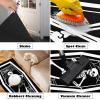 imageASPMIZ Halloween Rug Coffin Skeleton Spider Web Kitchen Runner Rug for Hallways Black Washable Runner Rug Non Slip Halloween Kitchen Mat for Bathroom Halloween Decorations Indoor 19x59 Inch