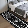 imageASPMIZ Halloween Runner Rug Coffin Spider Cobweb Washable Runner Rug Non Slip Halloween Rug Runners for Hallways Black Kitchen Mat for Floor Bathroom Halloween Decorations Indoor 19x59 Inch