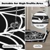 imageASPMIZ Halloween Runner Rug Coffin Spider Cobweb Washable Runner Rug Non Slip Halloween Rug Runners for Hallways Black Kitchen Mat for Floor Bathroom Halloween Decorations Indoor 19x59 Inch