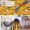 imageASPMIZ Mustard Yellow Area Rug 8x10 Vintage Floral Large Rugs for Living Room Washable Lemon Throw Rugs Non Slip Foldable Soft Low Pile Floor Carpet for Bedroom Kitchen Dining Room Nursery OfficeMustard Yellow