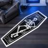imageASPMIZ Halloween Rug Coffin Skeleton Spider Web Kitchen Runner Rug for Hallways Black Washable Runner Rug Non Slip Halloween Kitchen Mat for Bathroom Halloween Decorations Indoor 19x59 Inch