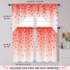 imageASPMIZ Valentines Day Kitchen Curtains Falling Red Love Heart Swag Curtain Valances Rod Pocket Romantic Swag Window Curtains Treatment Short Topper Curtains Valentine Decor 1 Panel 60 x 36 Inch