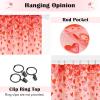imageASPMIZ Valentines Day Love Heart Curtains  84 Inch Length 2 Panels Set Light Filter Romantic Curtains for Living Room amp Bedroom Rod Pocket Windows Decor 52 W x 84 L