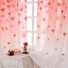 imageASPMIZ Valentines Day Love Heart Curtains  84 Inch Length 2 Panels Set Light Filter Romantic Curtains for Living Room amp Bedroom Rod Pocket Windows Decor 52 W x 84 L