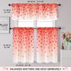 imageASPMIZ Valentines Kitchen Curtains Falling Red Love Heart Valances Windows Curtain Romantic Window Curtain Treatment Short Topper Curtains Valentine Decor 1 Panel Rod Pocket 60 x 18 Inch