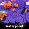 imageHalloween Tablecloth Spider Web and Pumpkin Table Cloth Bat Cobweb and Ghost Waterproof Tablecloths Spillproof Tablecover for Dinner Party Decoration Purple Rectangle 60 x 120 InchPurple