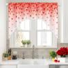 imageASPMIZ Valentines Day Kitchen Curtains Falling Red Love Heart Swag Curtain Valances Rod Pocket Romantic Swag Window Curtains Treatment Short Topper Curtains Valentine Decor 1 Panel 60 x 36 Inch