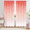 imageASPMIZ Valentines Day Love Heart Curtains  84 Inch Length 2 Panels Set Light Filter Romantic Curtains for Living Room amp Bedroom Rod Pocket Windows Decor 52 W x 84 L