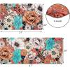 imageASPMIZ Boho Floral Kitchen Rugs Non Slip Sets of 2 20 x 31  20 x 48 Farmhouse Kitchen Mats Cushioned Anti Fatigue Bohemian Colorful Flower Kitchen Mats for Floor Comfort Standing Mat