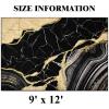 imageASPMIZ Marble Area Rug 3x5 Entryway Rug NonSlip Washable Indoor Door Mat Modern Small Throw Rugs for Kitchen Soft Faux Wool Red and Gold Rug Floor Carpet Front Door Rugs Low ProfileBlack