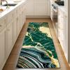 imageASPMIZ Marble Area Rug 3x5 Entryway Rug NonSlip Washable Indoor Door Mat Modern Small Throw Rugs for Kitchen Soft Faux Wool Red and Gold Rug Floor Carpet Front Door Rugs Low ProfileGreen