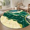 imageASPMIZ Marble Area Rug 3x5 Entryway Rug NonSlip Washable Indoor Door Mat Modern Small Throw Rugs for Kitchen Soft Faux Wool Red and Gold Rug Floor Carpet Front Door Rugs Low ProfileGreen
