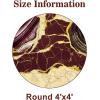 imageASPMIZ Marble Area Rug 3x5 Entryway Rug NonSlip Washable Indoor Door Mat Modern Small Throw Rugs for Kitchen Soft Faux Wool Red and Gold Rug Floor Carpet Front Door Rugs Low ProfileRed