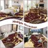 imageASPMIZ Marble Area Rug 3x5 Entryway Rug NonSlip Washable Indoor Door Mat Modern Small Throw Rugs for Kitchen Soft Faux Wool Red and Gold Rug Floor Carpet Front Door Rugs Low ProfileRed