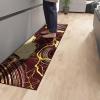 imageASPMIZ Marble Area Rug 3x5 Entryway Rug NonSlip Washable Indoor Door Mat Modern Small Throw Rugs for Kitchen Soft Faux Wool Red and Gold Rug Floor Carpet Front Door Rugs Low ProfileRed